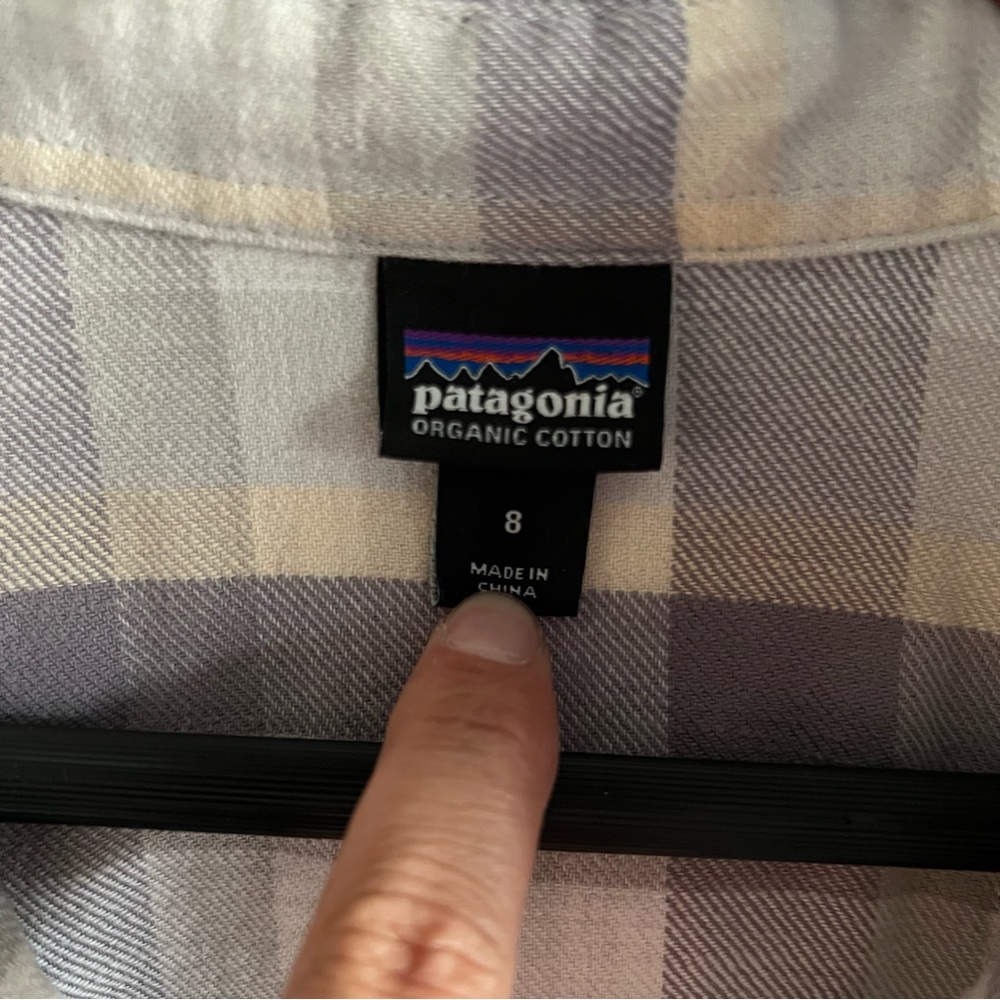 EUC Patagonia Women’s Flannel long sleeve size 8 - Picture 3 of 4